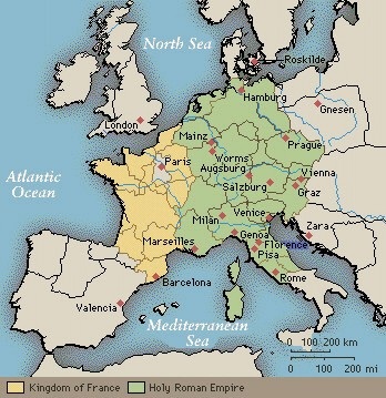 Map Of Europe During Middle Ages