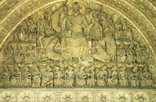 typanum of portal of st pierre