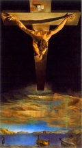 Christ of saint John of the Cross, salvador dali, 1951