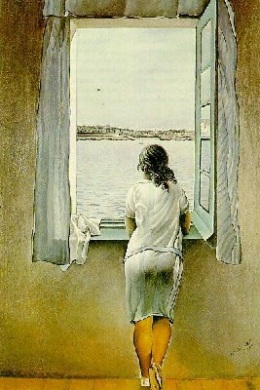 figure at window