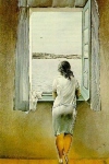 figure at window, 1925