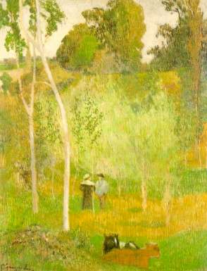 conversation in meadow